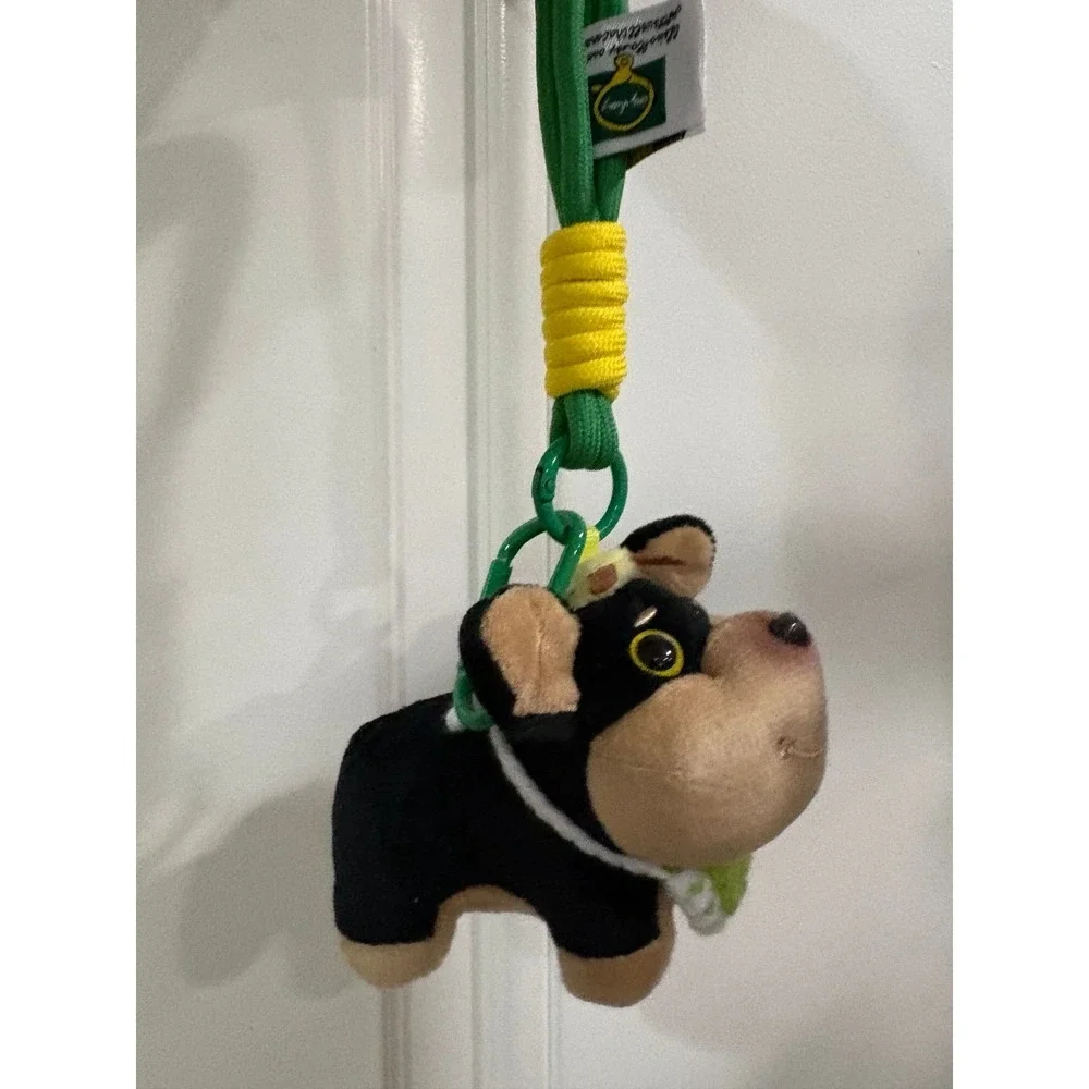Bee Stung Dog Plush Keychain Meme Bag Charm Stuffed Animal Clip with Strap
